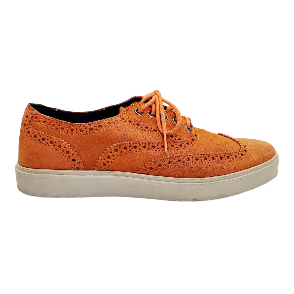 Cole Haan Bergen Wingtip Orange Suede Oxfords Style Sneakers Men's 8.5M